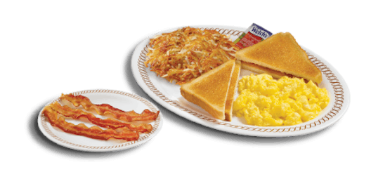 Two Eggs Breakfast with Side Meat