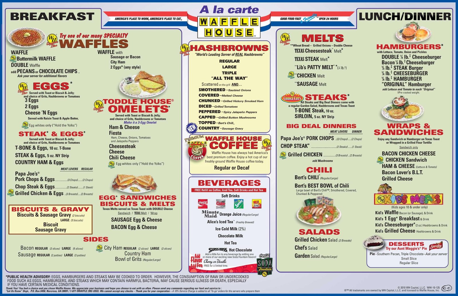 Waffle House Full Menu