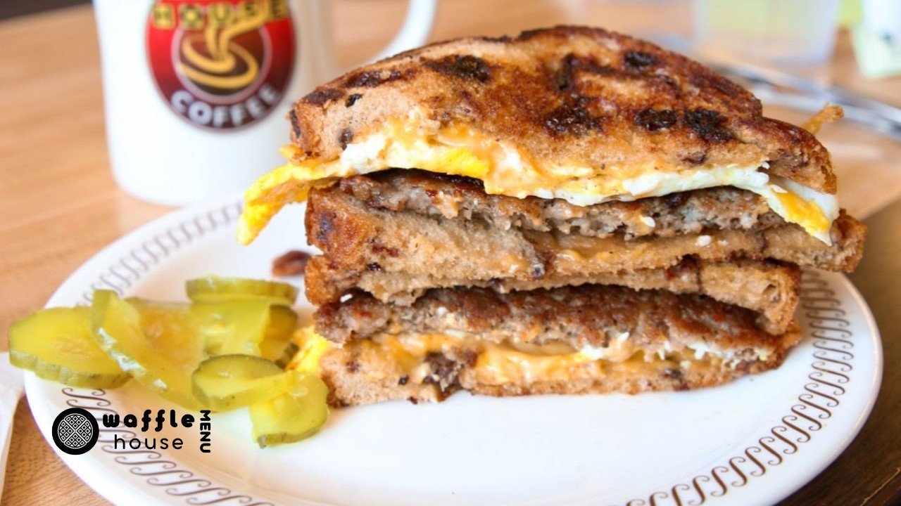 Waffle House Texas Sausage Egg & Cheese Melt Sandwich